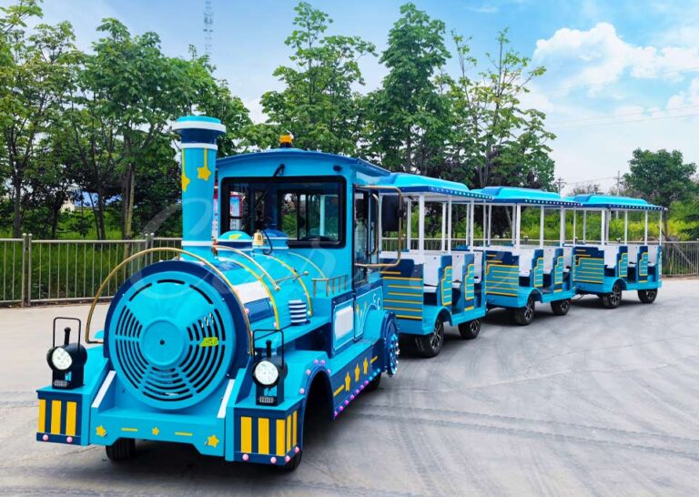 Sky Blue Trackless Train Rides