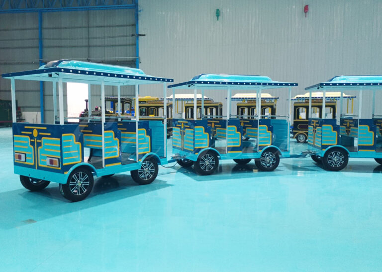 Sky Blue Trackless Train Rides for Sale