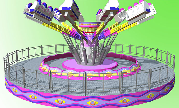 3d model of mega bounce ride